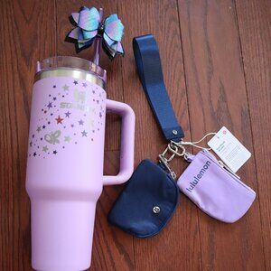 Bundle up in Purple Love! ALL NWT LULULEMON DUAL POUCH STANELY OLIVIA RODRIOGO C